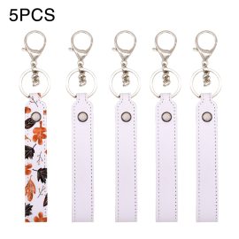 Sublimation PU Keychain Long Shape Printable