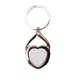 Metal Heart Keychain Blanks For Sublimation Keyring Making Kit