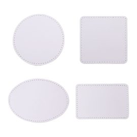 White Blank Sublimation Hat Patches-Millantech