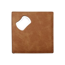 Sublimation Can Opener Leather Bottle Opener Coaster-Millantech