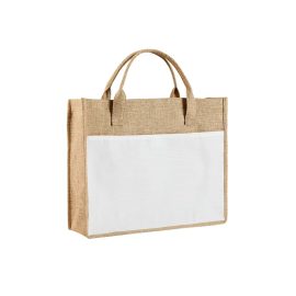 Sublimated Pocket Jute Tote-Millantech