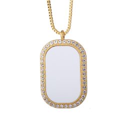 Gold  Crystal Necklace Sublimate-Millantech