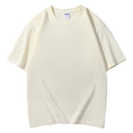 Beige T Shirt Print Personal Style-Millantech