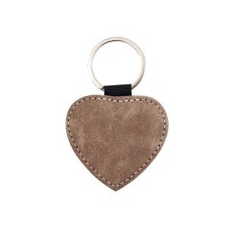 Double Sided Sublimation Keyring Heart Shaped Keychain Green