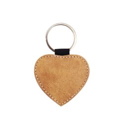 Printable Keyring Template  Sublimation Heart Keychain Brown