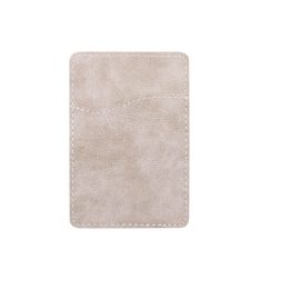 Grey Leather Back Phone Wallets -Millantech