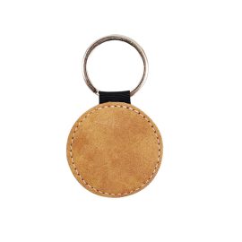 Millantech-Sublimation Keyring Ideas Leather Keychain Rounded