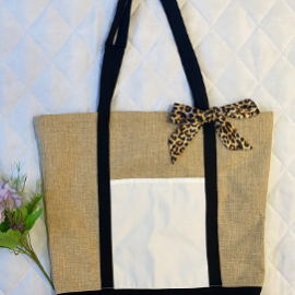 Leopard Print Wristband Tote Bag-Millantech