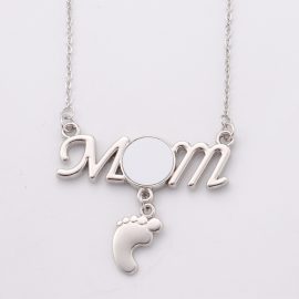 Baby Feet Mum Love Silver Necklace-Millantech