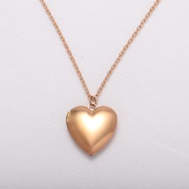 Heart Locket Gold Necklace-Millantech