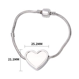 Sublimation Heart Pandora Bracelet-Millantech