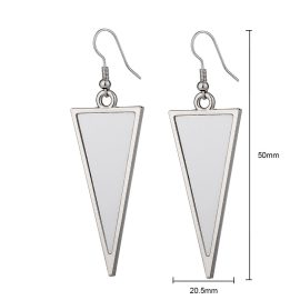 Elegant Triangular Metal Earrings Custom Style-Millantech