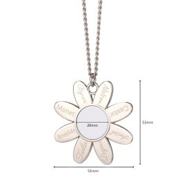 51*51mm Flower Necklaces Metal Custom-Millantech